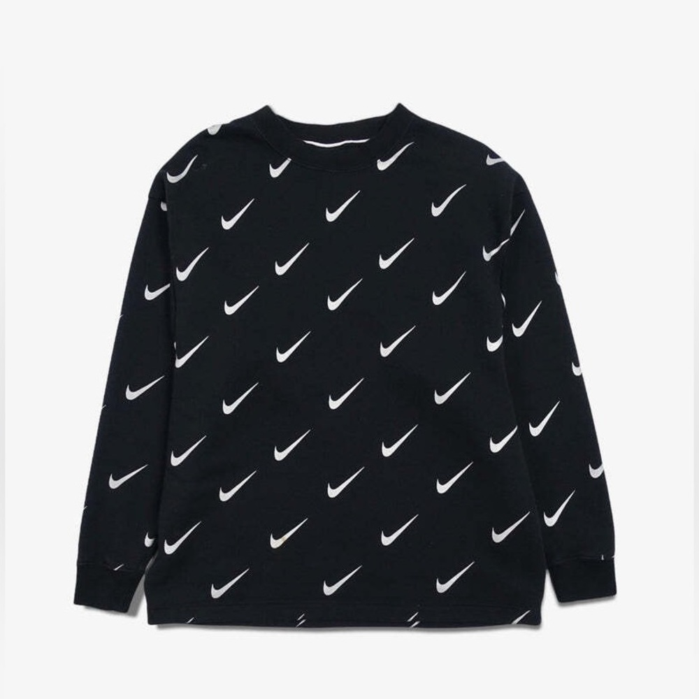 Nike Womens Rally Print Metallic Crewneck Sweatshirt Sz. M